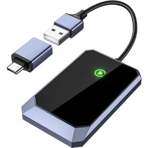 Wireless Carplay Adapter, Converts Wired to Wireless carplay Adapter for iPhone, Wireless Control Plug & Play Carplay for Cars from 2017 & for Apple iPhone iOS 10+