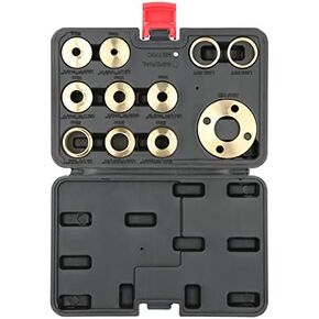 Router Templates Solid Brass Guides 11Pcs/Set Brass Template Router Guides Kit with Lock Nut Adapter Router Accessory