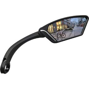 New Scratch Resistant Glass Lens,Handlebar Bike Mirror, Rotatable Safe Rearview Mirror, Bicycle Mirror,ME-002