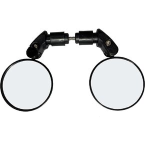 2pcs and 360° Rotation Adjustable Universal Bicycle Mirror,Bike Mirrors,Bike handlebar end mirror,bike rear view mirror,Safe Rearview Mirror for Road/Mountain/Ebike/Kids/Adult Bikes