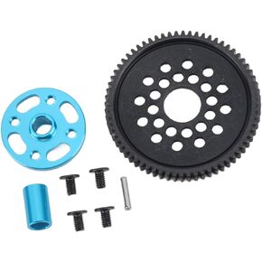 Metal RC Gear, Steel Gear Set 68T Replacement Part Accessory High Speed Gear Kit Fit for Tamiya TT 02 RC Cars Tamiya