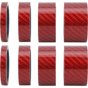 Tissting Bike Carbon Fiber Headset Spacer, 2 Set Carbon Fiber 5/10/15/20mm Bicycle Headset Front Fork Spacer Stem Bike Washer for Mountain Bike, Road Bike