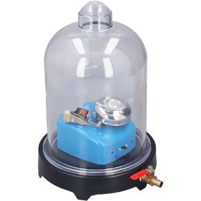 Fockety Vacuum Bell Jar with Base, Bell in Vacuum Jar Transparent PVC Vacuum Demonstration Hood Vaccum Demonstration Kit Sound Physics Demonstration Vacuum Hood Disc for Laboratory