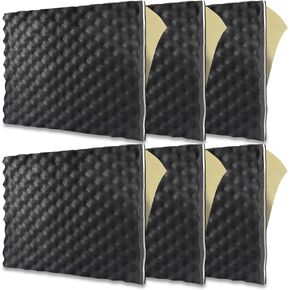 TroyStudio 3 in 1 Car Sound Deadener - 1pc 19 X 16 X 0.7 Inches Self-Adhesive Butyl Closed Cell Foam Panel Heat Shield Automotive Noise Insulation Mat - Super Thick Sound Proofing Deadening Material