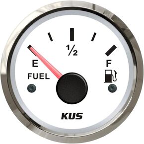 KUS Fuel Level Gauge Meter Indicator 240-33ohm 52MM(2) with Backlight 12V/24V
