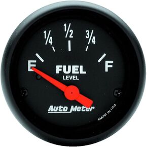 AUTO METER 2643 Z-Series Electric Fuel Level Gauge, 2 1/16" - Short Sweep/Electric
