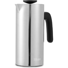 French Press Coffee Maker Stainless Steel Double-wall Vacuum Insulated Coffee Press Dishwasher Safe, 34Oz Black