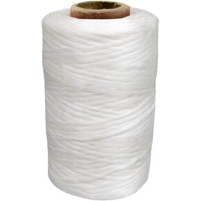 Treasure Gurus 1 Single Spool White Sinew Waxed Beading Craft Poly Thread Artificial Wax Sinue