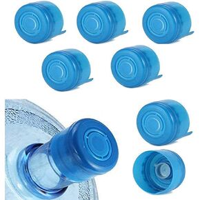 WINBOB 5PCS 55mm 3 and 5 Gallon Non-Spill Caps,Replacement Water Bottle Snap On Cap Anti Splash Peel 5 Piece