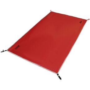 NEAR ZERO Waterproof Camping Tarp For 2 Person Tent | 6 Oz Ultralight 20D Ripstop Nylon Multi-functional Footprint Ground Tarp For Backpacking with Buckle Clips | Carry Bag Included | Red (7x4.2 feet)
