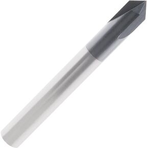 eMagTech 3 Flutes 90 Degree Chamfer End Mill 90 Degree Carbide V Bits Accessories for Carving V Groove CNC Lettering Signs Chamfering End