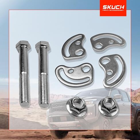 مجموعة أدوات ضبط كامبول ± 1.5 درجة لسيلفرادو سييرا 1500 2500، يوكون إكسبريس سافانا 1500 2500، مجموعة كام بولت للذراع العلوي تعمل على معظم ذراع التحكم جي إم سي تشيفي in Kuwait