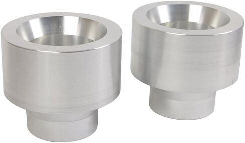 طقم التسوية الأمامية RockTrix - رفع 2.5 بوصة - متوافق مع 1999-2004 Jeep Grand Cherokee WJ - دعامة تعليق علوية من الألومنيوم الفضي in Kuwait