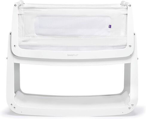 SnuzPod 5 Bedside Bassinet for Baby - Newborn bed with Zip Down Breathable Windows, Bedside Sleeper with Lift-Off Bassinet, Portable & Rocking Stand, 3-in-1 Baby Cradle with Wheels & Mattress, Natural in Saudi Arabia