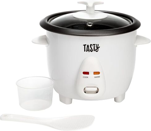 Tasty Mini Rice Cooker with Removable Nonstick Bowl and Auto Keep Warm Function, Great For Soups, Stews, Grains and Oats, 6 Cups Cooked (3 Cups Uncooked), 1.5-Quart, Aqua in Saudi Arabia