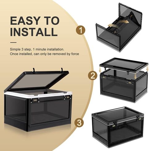Lalifebuss Large Lock Boxes for Personal Items, Combination Lockable Storage Box for Office Locker/School/Medicine/Snacks/Phone Jail/Electronic/Home (Black&White) in Saudi Arabia