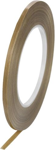 MECCANIXITY High Temperature Tape 3mm PTFE Coated Fabric Tape Heat Resistant Tape for Vacuum Sealers Adhesive Tape 50m/164ft Brown 0.13mm Thickness in Saudi Arabia