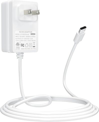 Smraza 27W USB-C مزود طاقة متوافق مع Raspberry Pi 5، محول PD 5.1V 5A محول طاقة من النوع C لـ Raspberry Pi 5 Model B 8GB/4GB (أسود) in Kuwait