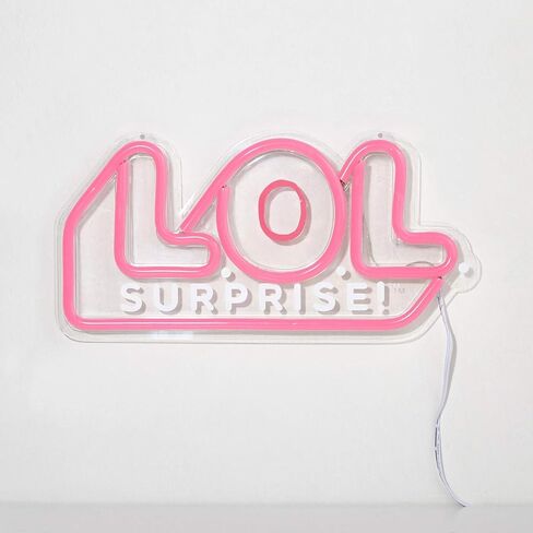 لوحة فنية جدارية نيون بإضاءة LED LOL Surprise من Idea Nuova مقاس 0.50 بوصة × 11.38 بوصة in Saudi Arabia