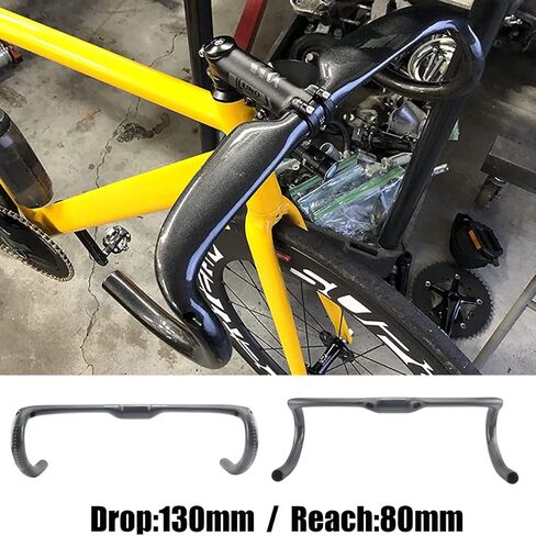 RXL SL الطريق دراجة المقود عازمة بار الدراجات دراجة المقاود UD ماتي 31.8x400 مللي متر أسود الكربون قطرة القضبان in Kuwait