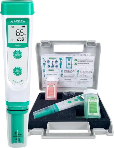 APERA INSTRUMENTS AI209 مجموعة أدوات اختبار الأس الهيدروجيني المقاومة للماء PH20، دقة ±0.1 درجة حموضة in Saudi Arabia