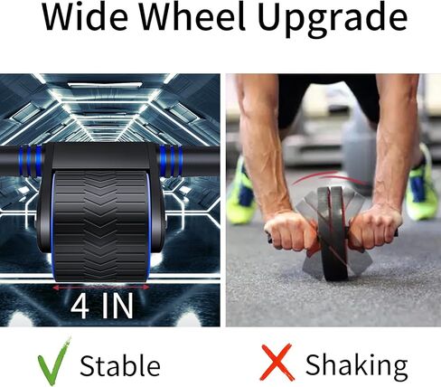 عجلة البطن الارتدادية التلقائية، عجلة Lzpoe ab الدوارة للمبتدئين، معدات تمارين البطن لمكتب الصالة الرياضية المنزلية، عجلات التمرين مع ملحقات وسادة الركبة، معدات اللياقة البدنية للرجال والنساء in Kuwait