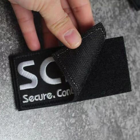 Reflective SCP MTF Patch,Special Containment Procedures Foundation Logo 3D,Embroidered Tactical Morale Military Patches Hook and Loop (2PCS B) in Saudi Arabia