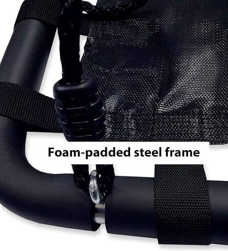 HearthSong 40-Inch Mega Mat Rectangular Platform Swing with Thick, Webbed Matting and Steel Frame, Holds Up to 250 lbs. in Kuwait