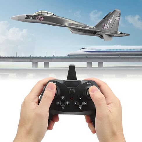 طائرة ديلوي RC، QF009 SU 35 2.4 جيجا هرتز 4 قنوات RC طائرة محاكاة التحكم عن بعد طائرة شراعية مضادة للتصادمات طائرة ثابتة الجناح RC للأطفال فوق 14 عامًا، طائرة RC للمبتدئين البالغين in Saudi Arabia
