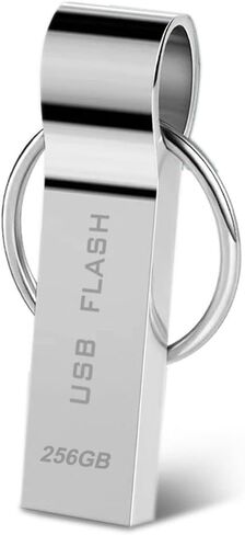 محرك فلاش USB مقاوم للماء عصا ذاكرة عالية السرعة مع سلسلة مفاتيح USB Stick بيانات تخزين خارجية للكمبيوتر الشخصي والكمبيوتر المحمول والأجهزة اللوحية والصوت in Kuwait