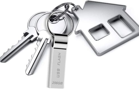 محرك فلاش USB مقاوم للماء عصا ذاكرة عالية السرعة مع سلسلة مفاتيح USB Stick بيانات تخزين خارجية للكمبيوتر الشخصي والكمبيوتر المحمول والأجهزة اللوحية والصوت in Kuwait