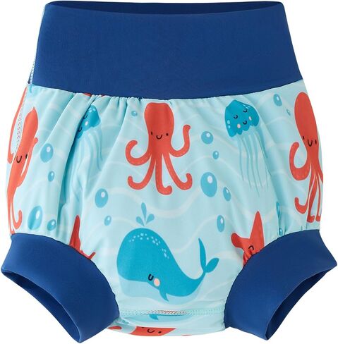 UMELOK Baby Boy Swim Diapers Girl Swimming Diaper NB183-01 Blue, Whale 2T in Saudi Arabia