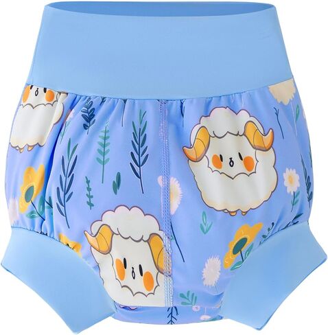 UMELOK حفاضات سباحة للأطفال الأولاد والبنات حفاضات سباحة NB183-01 أزرق، حوت 2T in Kuwait