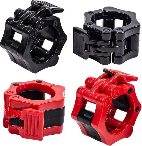 KARLOR Barbell Clamps الدمبل سبينلوك الياقات مقاطع لشريط رفع الأثقال القياسي سريع التحرير قفل مشبك احترافي لتمارين الصالة الرياضية واللياقة البدنية وبناء الجسم in Saudi Arabia