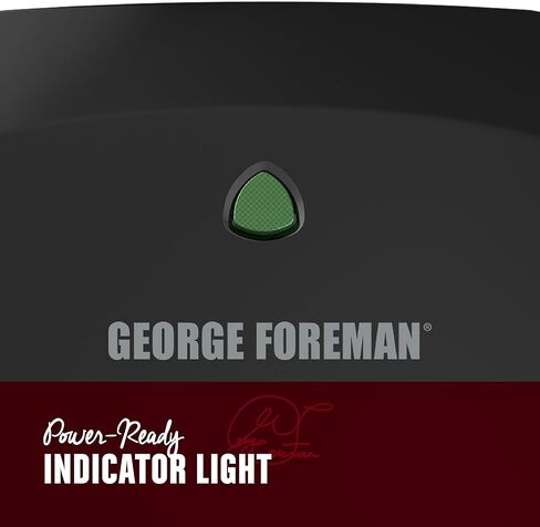 جورج فورمان شواية كهربائية كلاسيكية 2-Serving وجهاز ضغط بانيني، أسود، GR136B in Kuwait