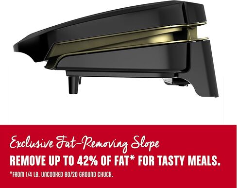 جورج فورمان شواية كهربائية كلاسيكية 2-Serving وجهاز ضغط بانيني، أسود، GR136B in Kuwait