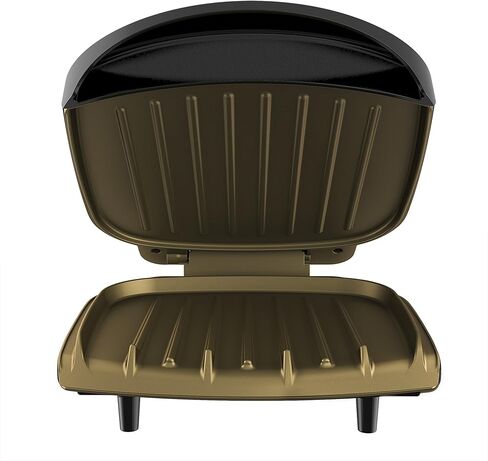 جورج فورمان شواية كهربائية كلاسيكية 2-Serving وجهاز ضغط بانيني، أسود، GR136B in Kuwait