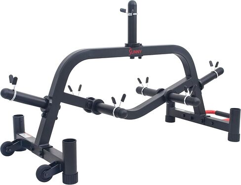 Sunny Health & Fitness Multi-Weight Plate and Barbell Rack Storage Stand - SF-XF9938 , Black in Kuwait