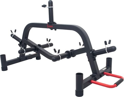 Sunny Health & Fitness Multi-Weight Plate and Barbell Rack Storage Stand - SF-XF9938 , Black in Kuwait