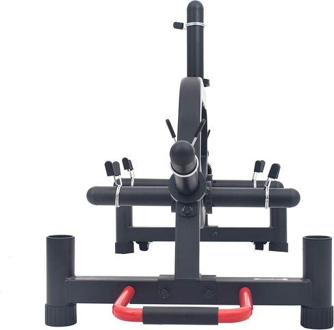 Sunny Health & Fitness Multi-Weight Plate and Barbell Rack Storage Stand - SF-XF9938 , Black in Kuwait