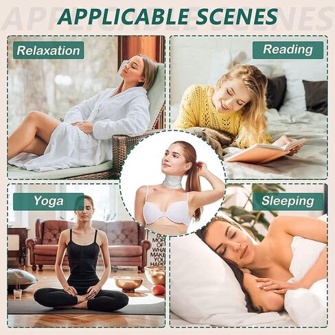 Thyroid Neck Wrap, Neck Pack for Thyroid Less Mess Reusable Reduce Muscle Pain Sleep Aid Reusable Organic Pack Waist and Neck Wrap for Thyroid Adjustable Neck Wrap in Saudi Arabia