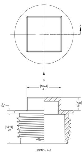 سلسلة Caplugs P-88H P - قابس بلاستيكي ملولب لتجهيزات أنابيب NPT/NPS، 200 حزمة، أحمر HD-PE، حجم الخيط NPT 1 بوصة مدبب ومستقيم، أختام مؤقتة، حماية من الخيوط، منع التسرب (99191161) in Kuwait