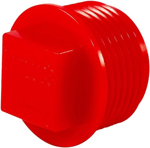 Caplugs P-108 P Series – Plastic Threaded Plug for NPT/NPS Pipe Fittings, 160 Pack, Red HD-PE, Thread Size NPT 1-1/4" Tapered & Straight, Temporary, Thread Protection, Leak Prevention (99191162) in Kuwait