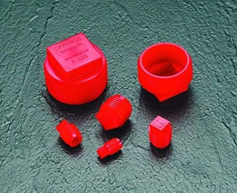 Caplugs P-108 P Series – Plastic Threaded Plug for NPT/NPS Pipe Fittings, 160 Pack, Red HD-PE, Thread Size NPT 1-1/4" Tapered & Straight, Temporary, Thread Protection, Leak Prevention (99191162) in Kuwait