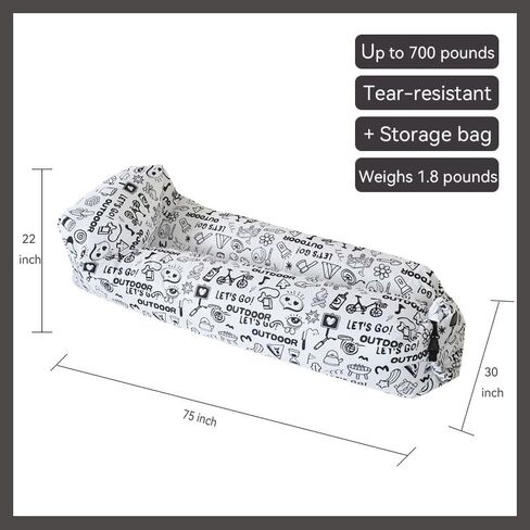 Arrebol أريكة قابلة للنفخ كرسي قابل للنفخ أساسيات الشاطئ كرسي التخييم أرجوحة محمولة قابلة للطي أريكة كسولة في الهواء الطلق كرسي كيس فول تفجير الأريكة كرسي الشاطئ القابل للنفخ أريكة هوائية قابلة للنفخ in Kuwait