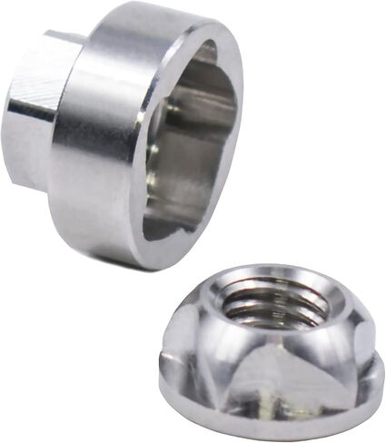 VOSANTU M10 304 الفولاذ المقاوم للصدأ مضاد للسرقة قفل المكسرات مجموعة أدوات الأمان للدراجات الجبلية المظلة اكسسوارات السيارات لتصفيف شريط الإضاءة الآمن، (4 قفل + 1 مفتاح) in Kuwait