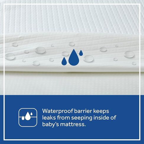 OmniPedic Refresh Breathable 2-Stage Crib Mattress & Toddler Mattress, Removable Washable Knit Cover, Baby Mattress for Crib, GREENGUARD Air Quality Certified, Made in USA, 52x28 Inches in Kuwait