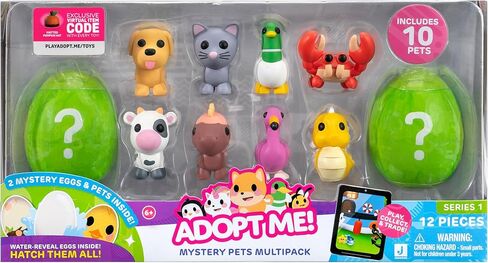 تبنني! 10 عبوات من الحيوانات الأليفة الغامضة - السلسلة 2-10 حيوانات أليفة - أفضل لعبة على الإنترنت - يتضمن رمز عنصر افتراضي حصري - ألعاب ممتعة قابلة للتجميع للأطفال تضم حيواناتك الأليفة المفضلة، للأعمار من 6 سنوات فما فوق in Kuwait