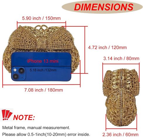 HUANG ZHUANG Crystal Clutch Bowknot Women Elegant Handbag For Wedding Prom Banquet Purses Party Bag in Saudi Arabia