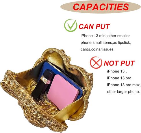 HUANG ZHUANG Crystal Clutch Bowknot Women Elegant Handbag For Wedding Prom Banquet Purses Party Bag in Saudi Arabia